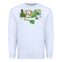 White st. patricks day nurse love medical love Premium Sweatshirt - BarkalooDesign