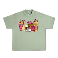 Oil Green princess cartoon coffee cups Urban Heavy Tee - Zillion Design Studio