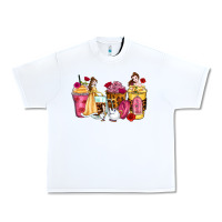 White princess cartoon coffee cups Urban Heavy Tee - Zillion Design Studio
