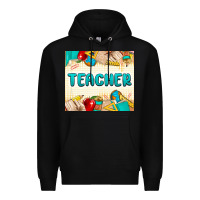 Black teacher Premium Hoodie - MaliasSmallBusiness