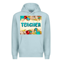Blue Mist teacher Premium Hoodie - MaliasSmallBusiness