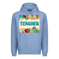 Colony Blue teacher Premium Hoodie - MaliasSmallBusiness