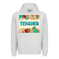 Dove Grey teacher Premium Hoodie - MaliasSmallBusiness