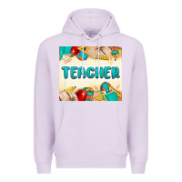 Lilac teacher Premium Hoodie - MaliasSmallBusiness