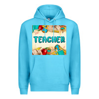 Ocean Blue teacher Premium Hoodie - MaliasSmallBusiness