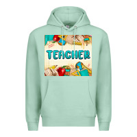 Seafoam teacher Premium Hoodie - MaliasSmallBusiness