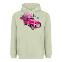 Matcha truck with hearts Heavyweight Hoodie - AdoDesignShop