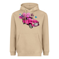 Mushroom truck with hearts Heavyweight Hoodie - AdoDesignShop