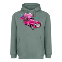 Sage truck with hearts Heavyweight Hoodie - AdoDesignShop