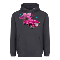Smoke truck with hearts Heavyweight Hoodie - AdoDesignShop