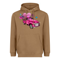 Toasted Coconut truck with hearts Heavyweight Hoodie - AdoDesignShop