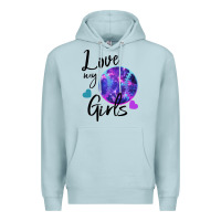 Blue Mist I Love My Softball Girl Premium Hoodie - Bettercallsaul