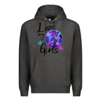 Charcoal Heather I Love My Softball Girl Premium Hoodie - Bettercallsaul