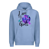 Colony Blue I Love My Softball Girl Premium Hoodie - Bettercallsaul