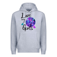 Heather Grey I Love My Softball Girl Premium Hoodie - Bettercallsaul