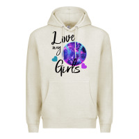 Oatmeal Heather I Love My Softball Girl Premium Hoodie - Bettercallsaul