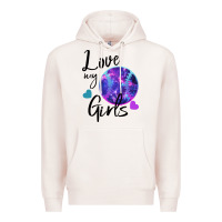 Pale Pink I Love My Softball Girl Premium Hoodie - Bettercallsaul