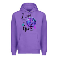 Purple I Love My Softball Girl Premium Hoodie - Bettercallsaul
