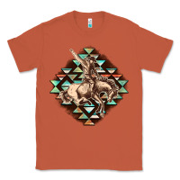 Copper Aztec symbol rodeo Classic Tee - FaDigitalArtStudio