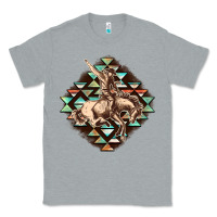 Heather Grey Aztec symbol rodeo Classic Tee - FaDigitalArtStudio