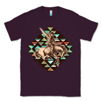 Plum Aztec symbol rodeo Classic Tee - FaDigitalArtStudio