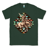 Sports Green Aztec symbol rodeo Classic Tee - FaDigitalArtStudio