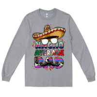 Heather Grey nacho average dad Long Sleeve Tee - CTS Tumbler Store