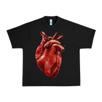 Black Anatomical heart Urban Heavy Tee - RanaPortraitStore