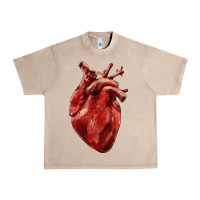 French Oak Anatomical heart Urban Heavy Tee - RanaPortraitStore