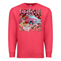 Cardinal loads of love valentines day truck Premium Sweatshirt - NancyCooperArtShop