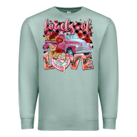 Seafoam loads of love valentines day truck Premium Sweatshirt - NancyCooperArtShop