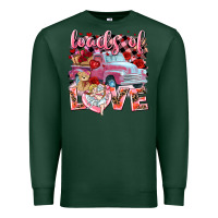 Sports Green loads of love valentines day truck Premium Sweatshirt - NancyCooperArtShop