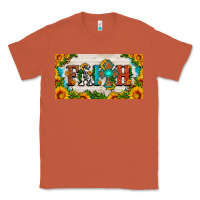 Copper faith cross and sunflower license plate Classic Tee - HRA Design Shop