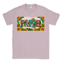 Lilac faith cross and sunflower license plate Classic Tee - HRA Design Shop
