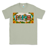 Matcha faith cross and sunflower license plate Classic Tee - HRA Design Shop