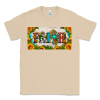 Mushroom faith cross and sunflower license plate Classic Tee - HRA Design Shop