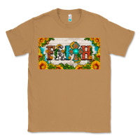Toasted Coconut faith cross and sunflower license plate Classic Tee - HRA Design Shop