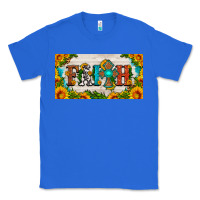 True Royal faith cross and sunflower license plate Classic Tee - HRA Design Shop