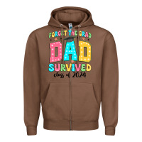 Chestnut forget the grad mom survived class of 2024 Zipper Hoodie - JahusDesignShop