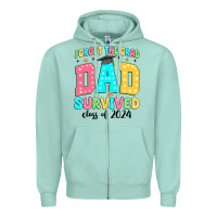 Seafoam forget the grad mom survived class of 2024 Zipper Hoodie - JahusDesignShop