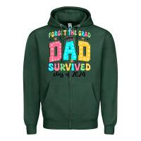 Sports Green forget the grad mom survived class of 2024 Zipper Hoodie - JahusDesignShop