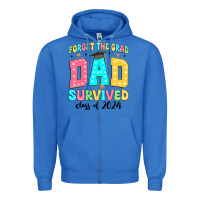 True Royal forget the grad mom survived class of 2024 Zipper Hoodie - JahusDesignShop
