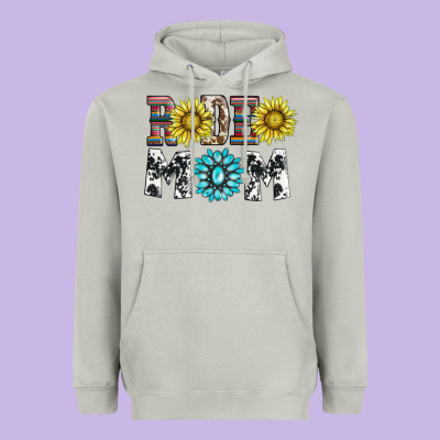 Rodeo Mom Heavyweight Hoodie Designed By Adodesignshop
