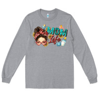 Heather Grey mom life Long Sleeve Tee - Zillion Design Studio