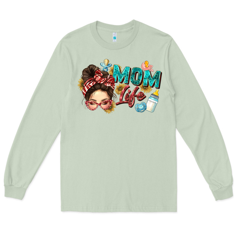 Mom Life Long Sleeve Tee by Zillion Design Studio | Teevron