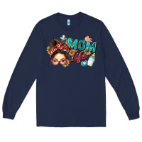 Navy mom life Long Sleeve Tee - Zillion Design Studio