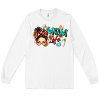 White mom life Long Sleeve Tee - Zillion Design Studio