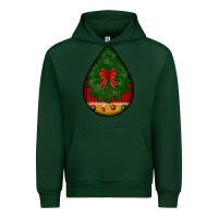 Forest Green christmas teardrop Urban Hoodie - BundleAndBundleShop
