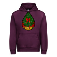 Mauve Wine christmas teardrop Urban Hoodie - BundleAndBundleShop