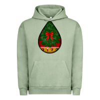 Pigment Oil Green christmas teardrop Urban Hoodie - BundleAndBundleShop